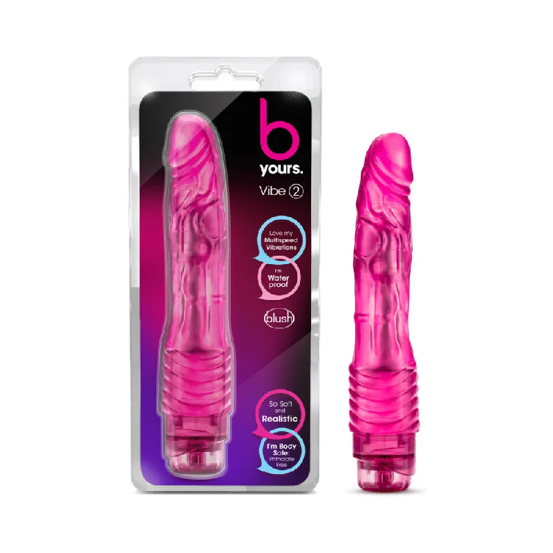 vibrating prostate toy for men with remote control features-B Yours Vibe #2 Pink