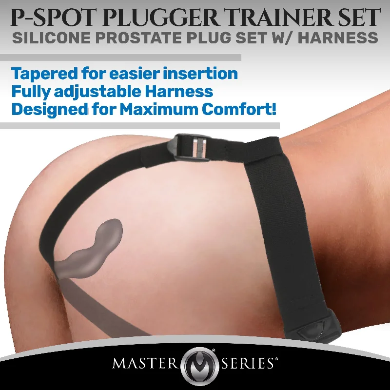 Soft Masturbator Sleeve-P-Spot Plugger Trainer Comfort Harness with Plugs