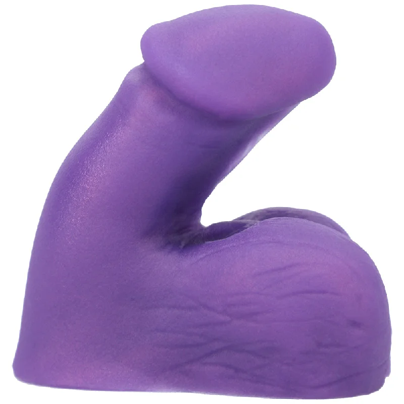 clitoral stimulation toy with easy controls-Tantus On The Go Packer Midnight Purple