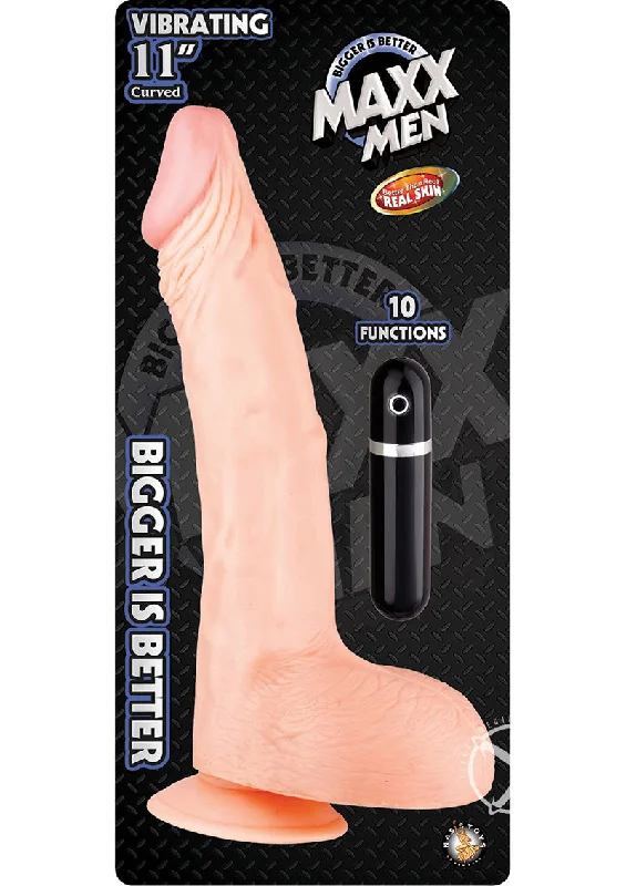 Mini Masturbator Case-Maxx Men Vibe Curved Dong 11 Flesh