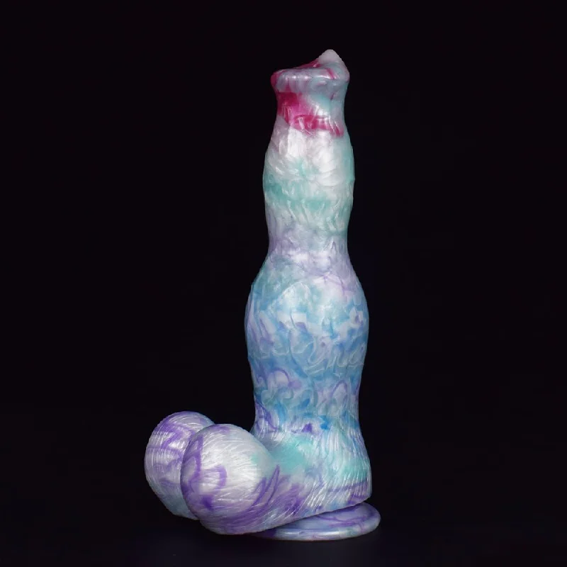 Corrosion-resistant dildo-Big Knot Dildo Real Dog Cock Head Straight