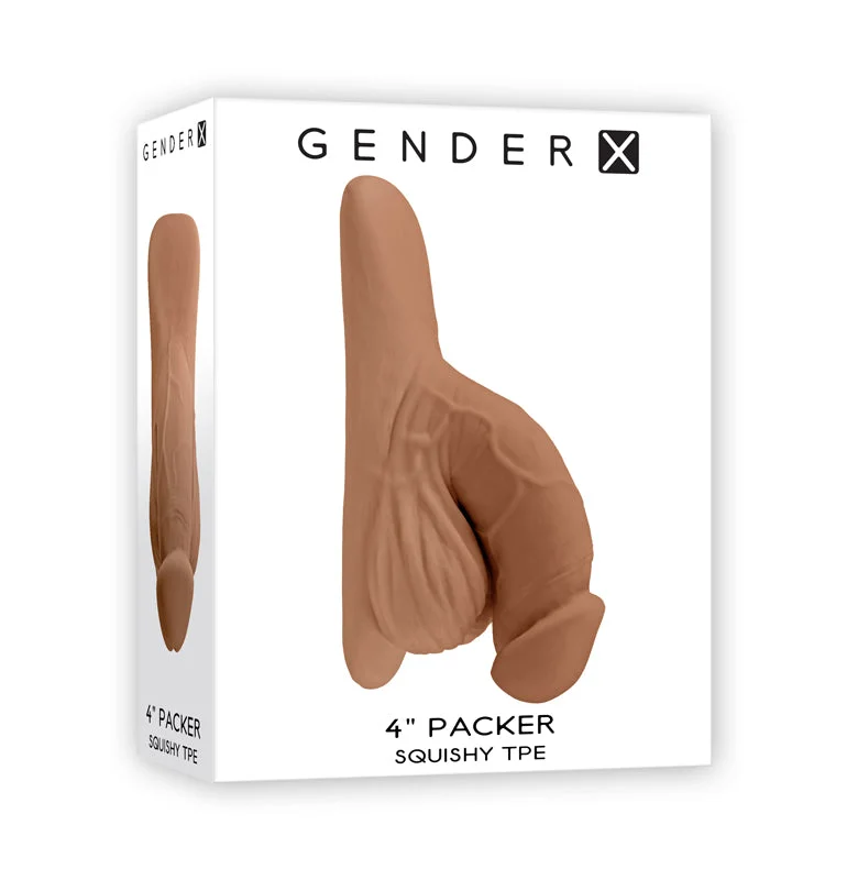 wireless sex toy for couples with long battery life-Gender X 4 In. Packer Medium