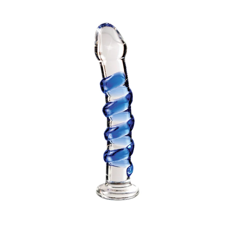 Affordable Masturbator Tool-Icicles No. 5 Twister Swirl Glass Dong