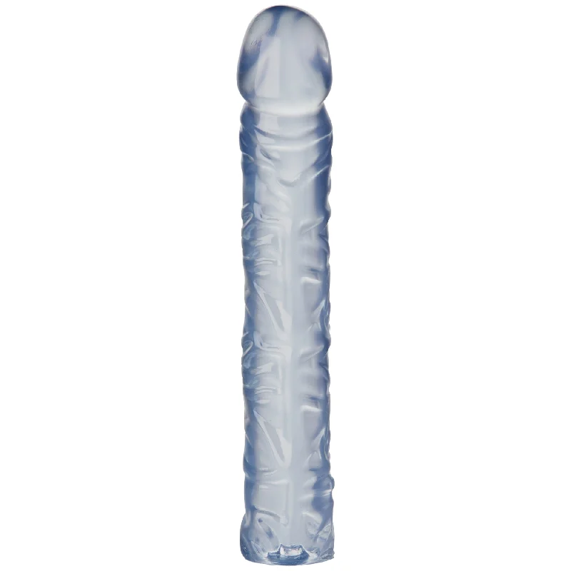 Compact Masturbator with Grip-Crystal Jellies Classic Dong 10 Inch - Clear