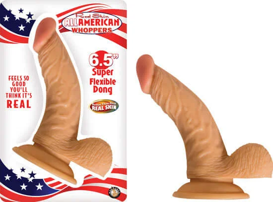 Smooth Masturbator Case-All American Whoppers 6.5 inches Dong