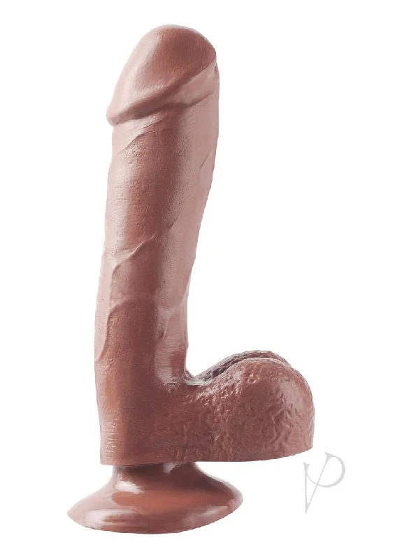 Soft Masturbator Holder-Basix 7.5 Dong W/suction Brown