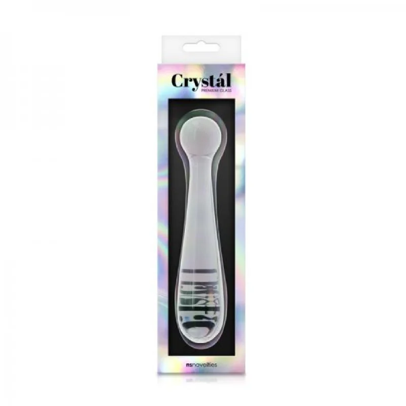 rechargeable vibrating sex toy for better orgasms-Crystal Glass Pleasure Wand