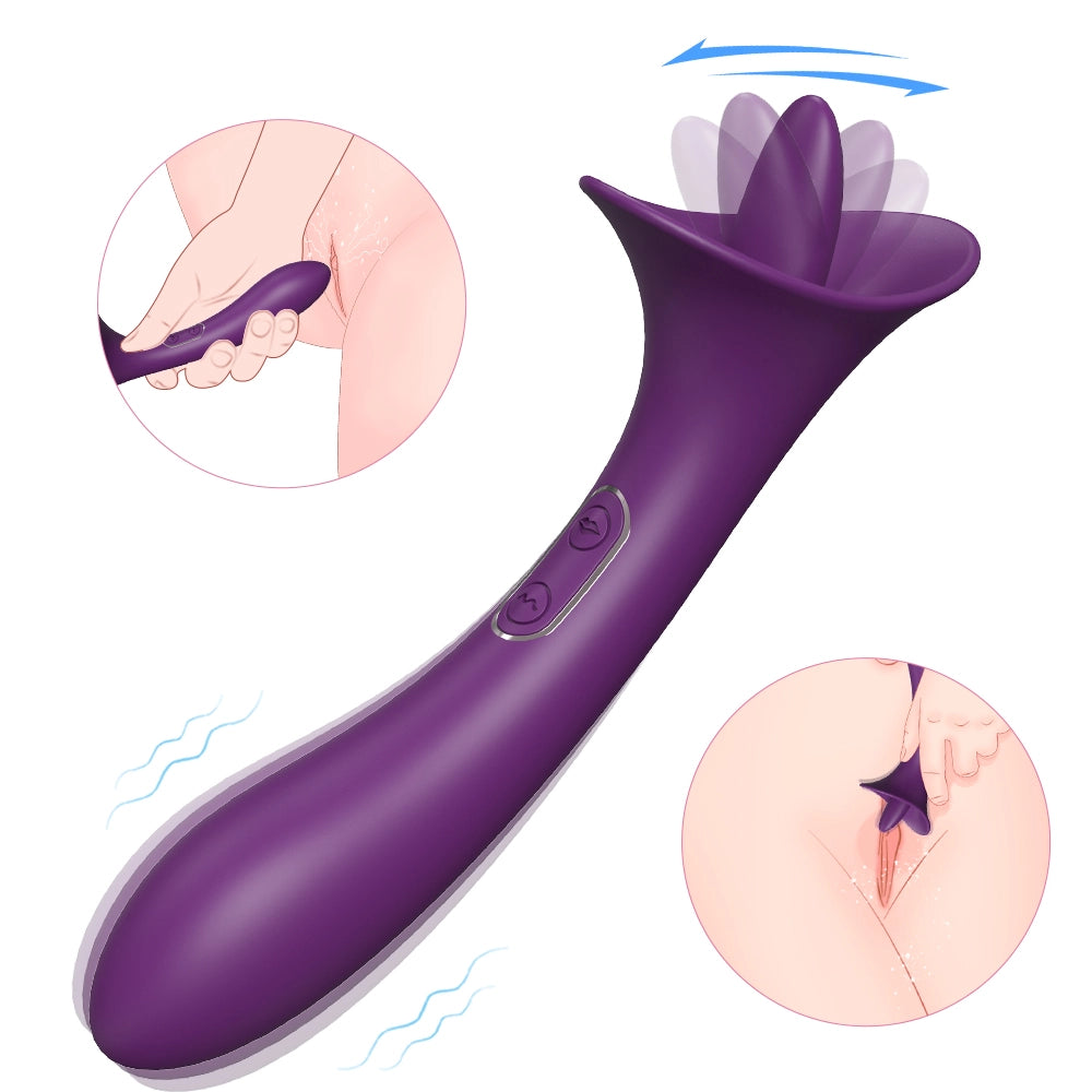 Clit Licking Tongue Vibrator With G Spot Stimulator