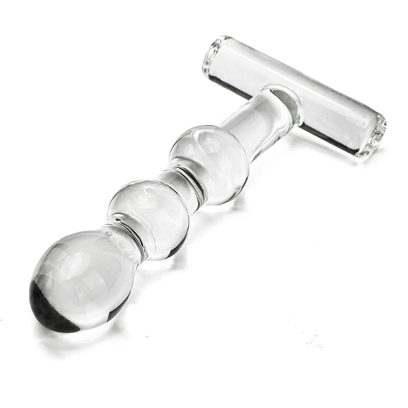 Articulated dildo-Crystal Wavy Glass Heating & Iced Dildo 6 Inch