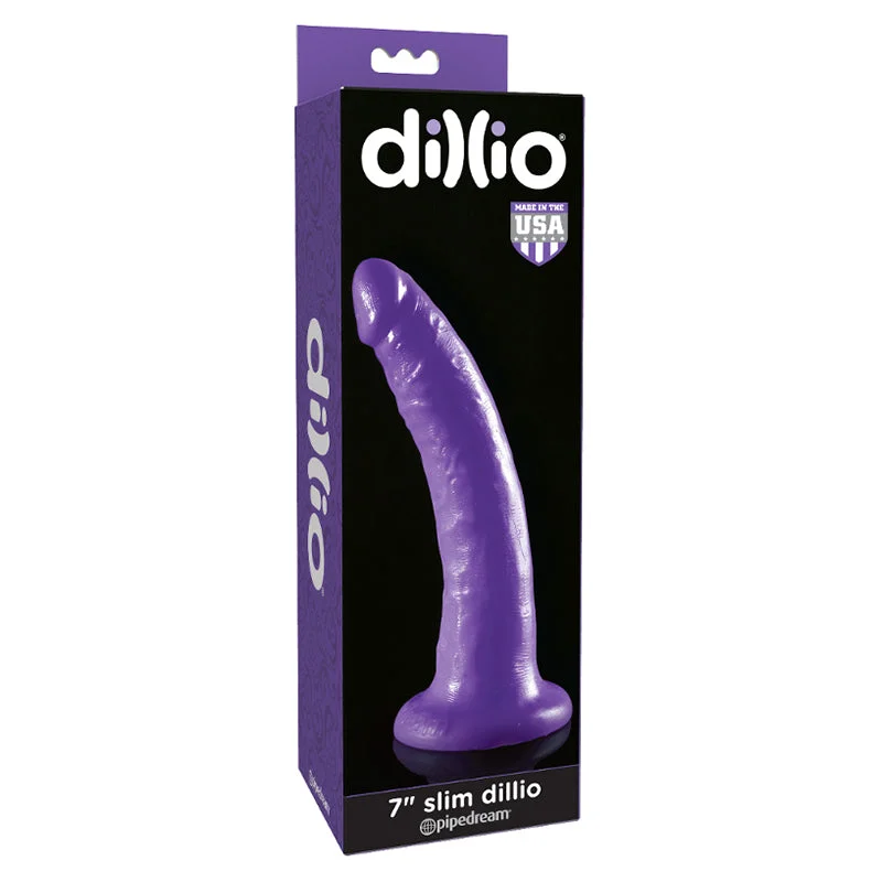 waterproof vibrating anal plug-Dillio Slim 7 Purple