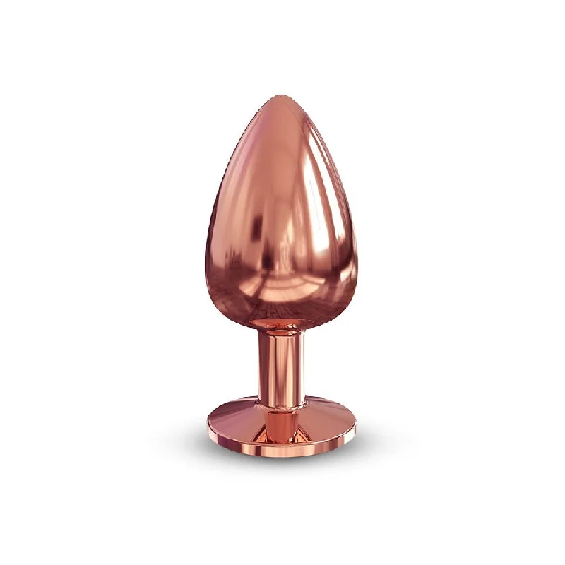 Ultra-Lightweight Masturbator-Dorcel Diamond Butt Plug Rose Gold Large