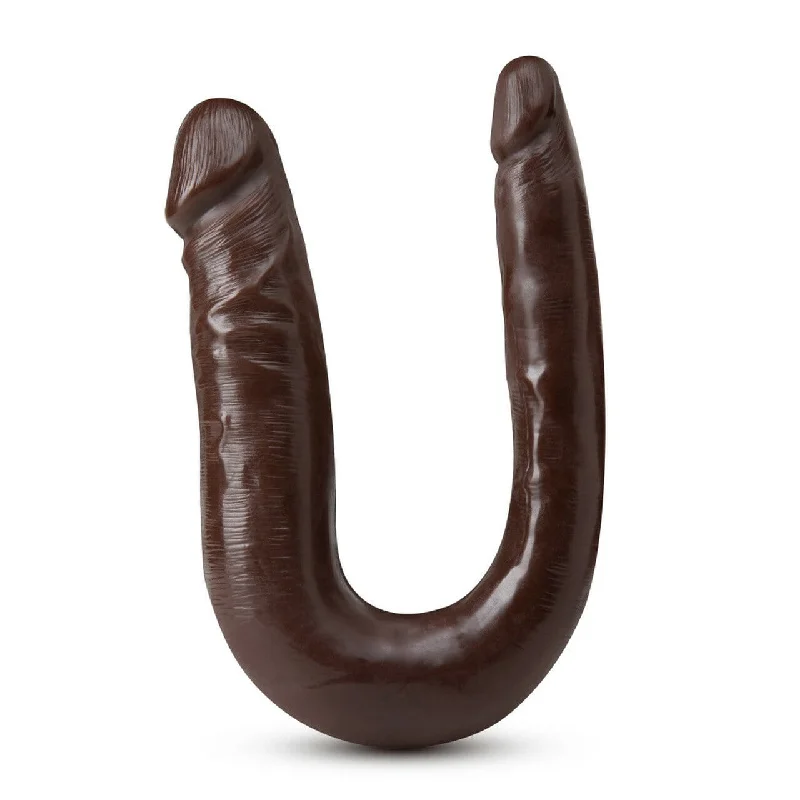 Budget Masturbator Holder-Dr. Skin Mini Double Dong - Chocolate