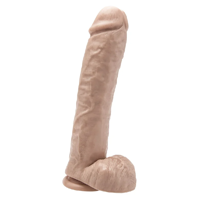 Lightweight Masturbator Option-ToyJoy Get Real 11 Inch Dong With Balls Flesh Pink