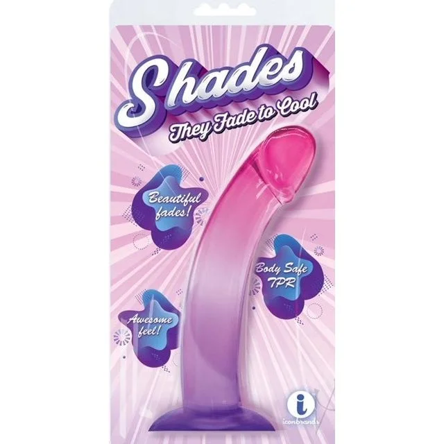 Single-Use Masturbator Case-Shades Large Jelly Dong 9" by Icon