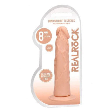 One-Use Masturbator Grip-Realrock Realistic Dong Without Testicles 8" by Shots