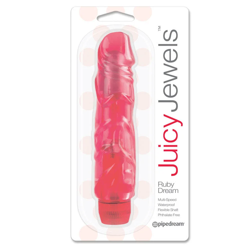 vibrating anal beads for beginners with gentle vibrations-Juicy Jewels Ruby Dream