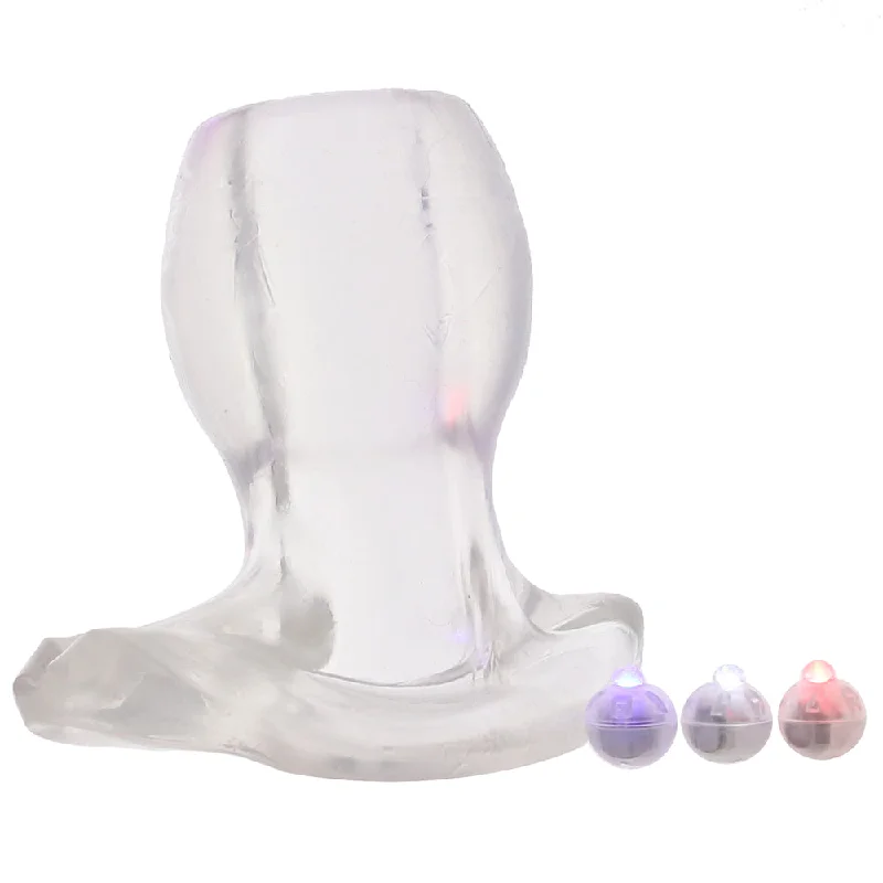 Multi-Use Masturbator Case-Master Series Light Tunnel Dilator Plug in Medium