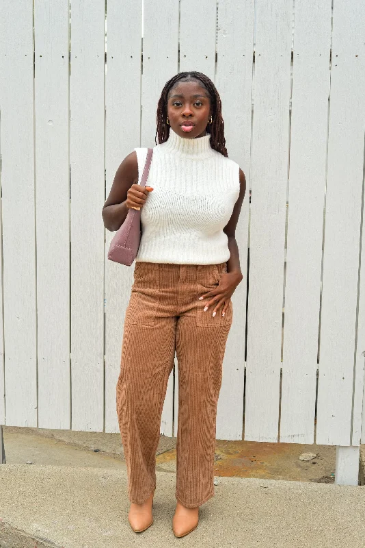 corset with layered tiers-CREAM & SUGAR TURTLENECK