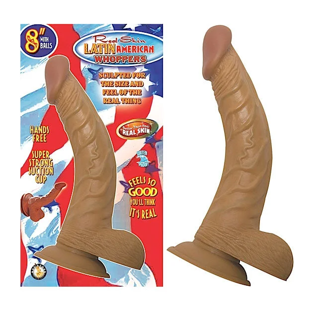 Custom-Fit Masturbator-Latin American Whoppers 8in. Dong With Balls