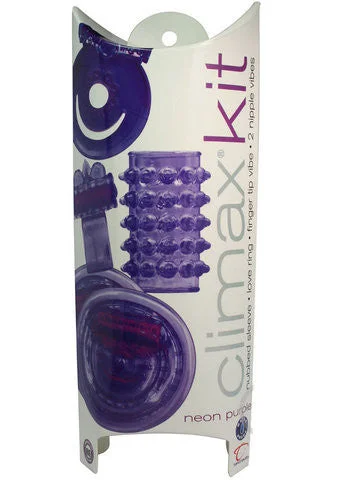 Long-Use Masturbator Tool-Climax Couples Kit - Neon Purple