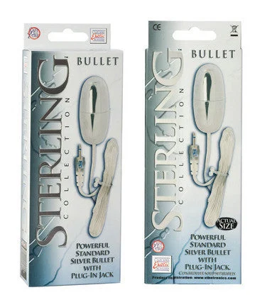 Skin-Tight Masturbator Sleeve-Sterling Collection Silver Bullet With Plug In Jack