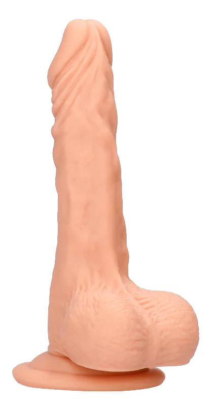 Gentle Touch Masturbator Cup-7 Inch Dong With Testicles - Flesh