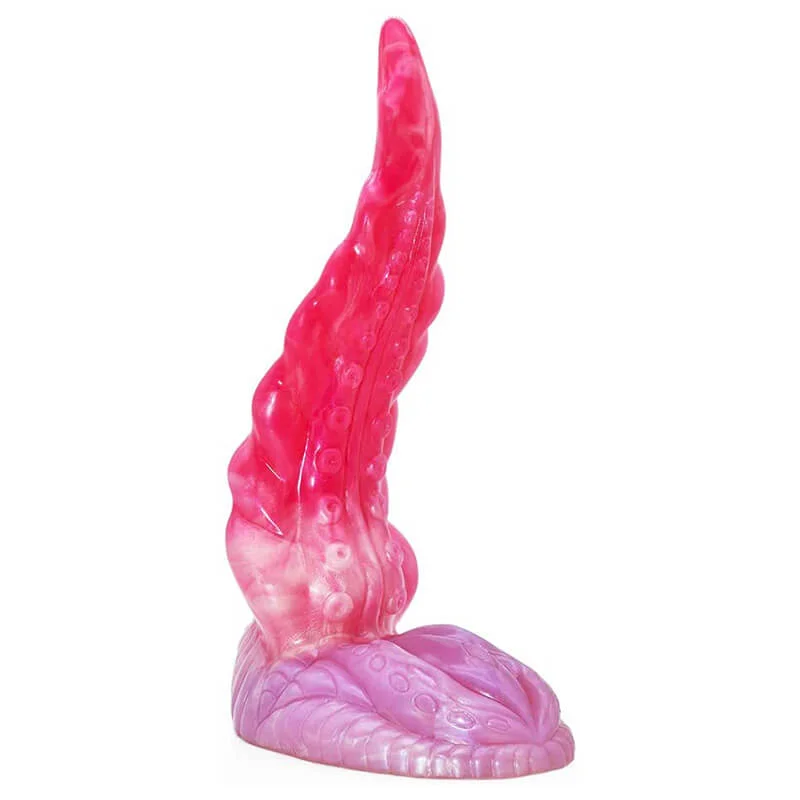 Oil-resistant dildo-8 inch Tongue Shape Snake Silicone Dildo