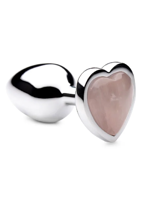 Quick-Use Masturbator Holder-Rose Quartz Heart Plug