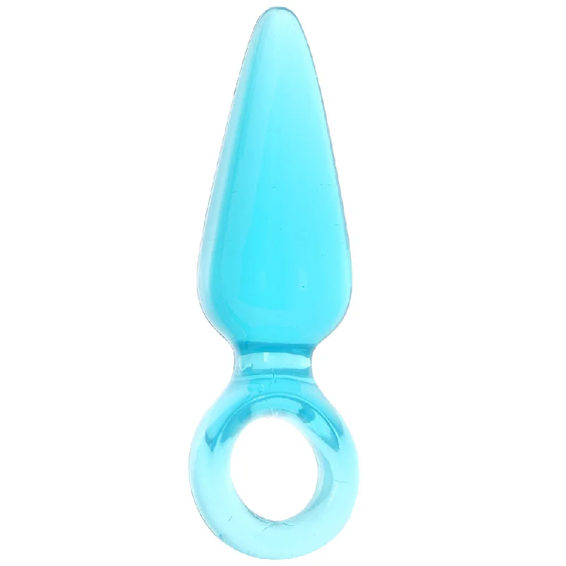 Firm-Feel Masturbator-Jolie Pleasures Mini Butt Plug in Aqua