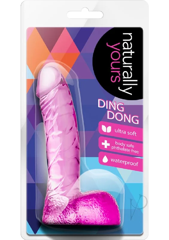 Ergonomic Masturbator Insert-Naturally Yours Ding Dong Pink