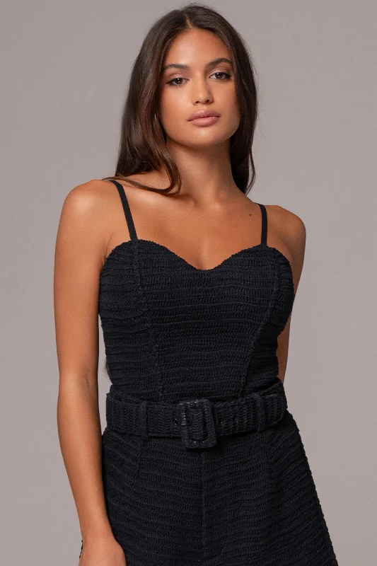 corset for retro waves-Black Lila Bustier