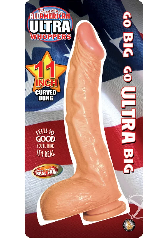 Disposable Masturbator Sleeve-All American Whopper 11 Curved Dong