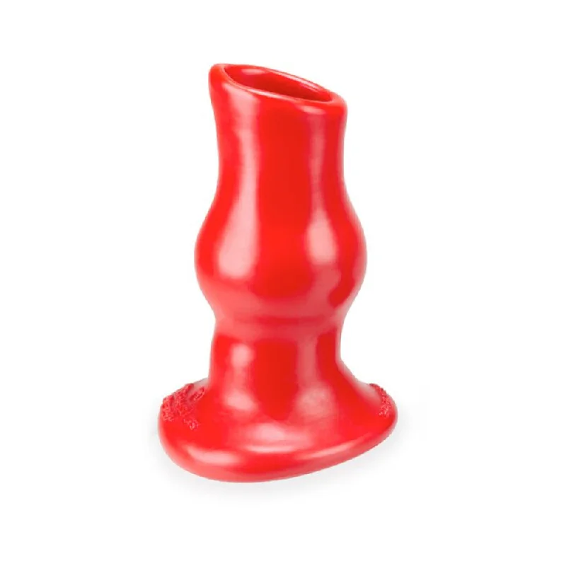 Skin-Soft Masturbator Feel-Oxballs Pig Hole Deep-1, Hollow Plug, Small, Red