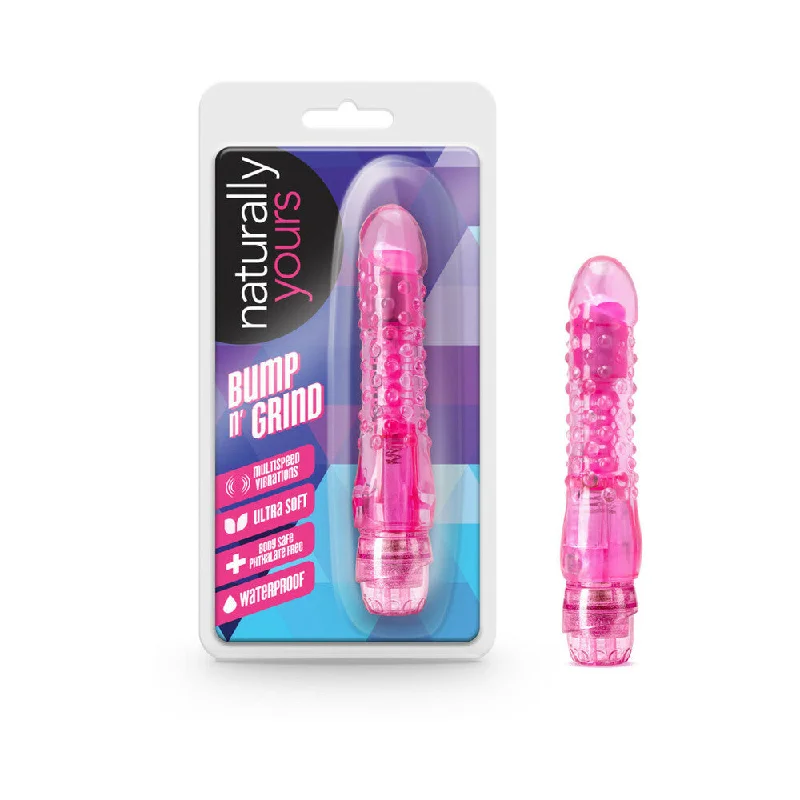 vibrating dildo with adjustable vibration modes for pleasure-Bump N Grind Pink