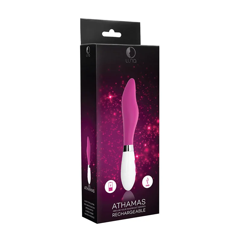 vibrating anal massager for couples with shared control-Luna Athamas Rechargeable - Pink