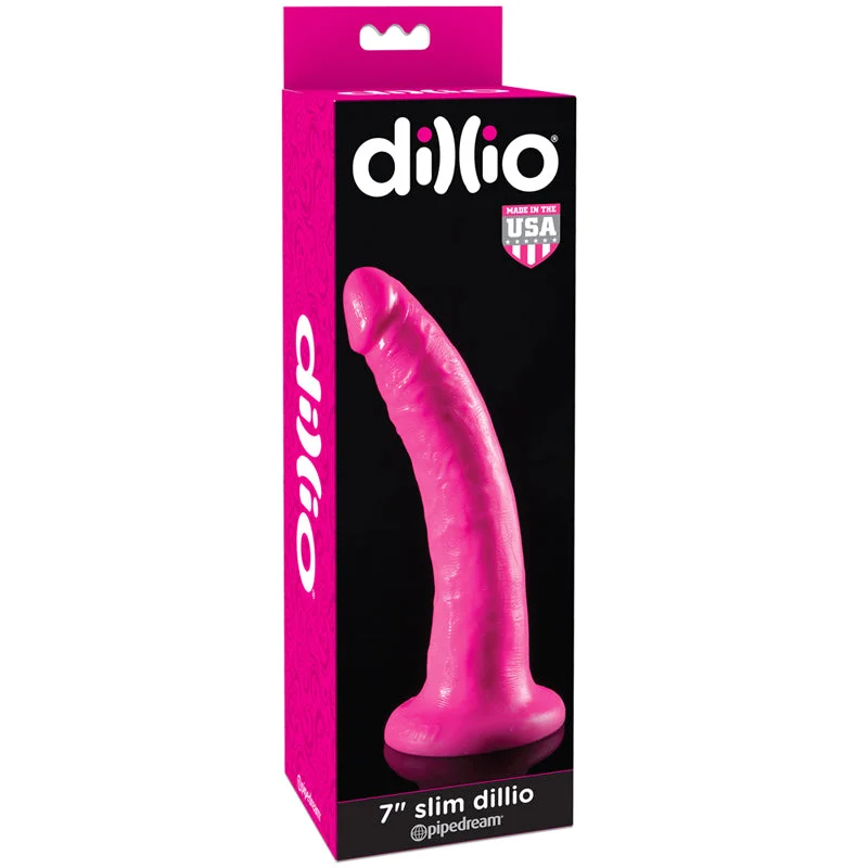 luxury sex toy with app-controlled functions-Dillio Slim 7 Pink