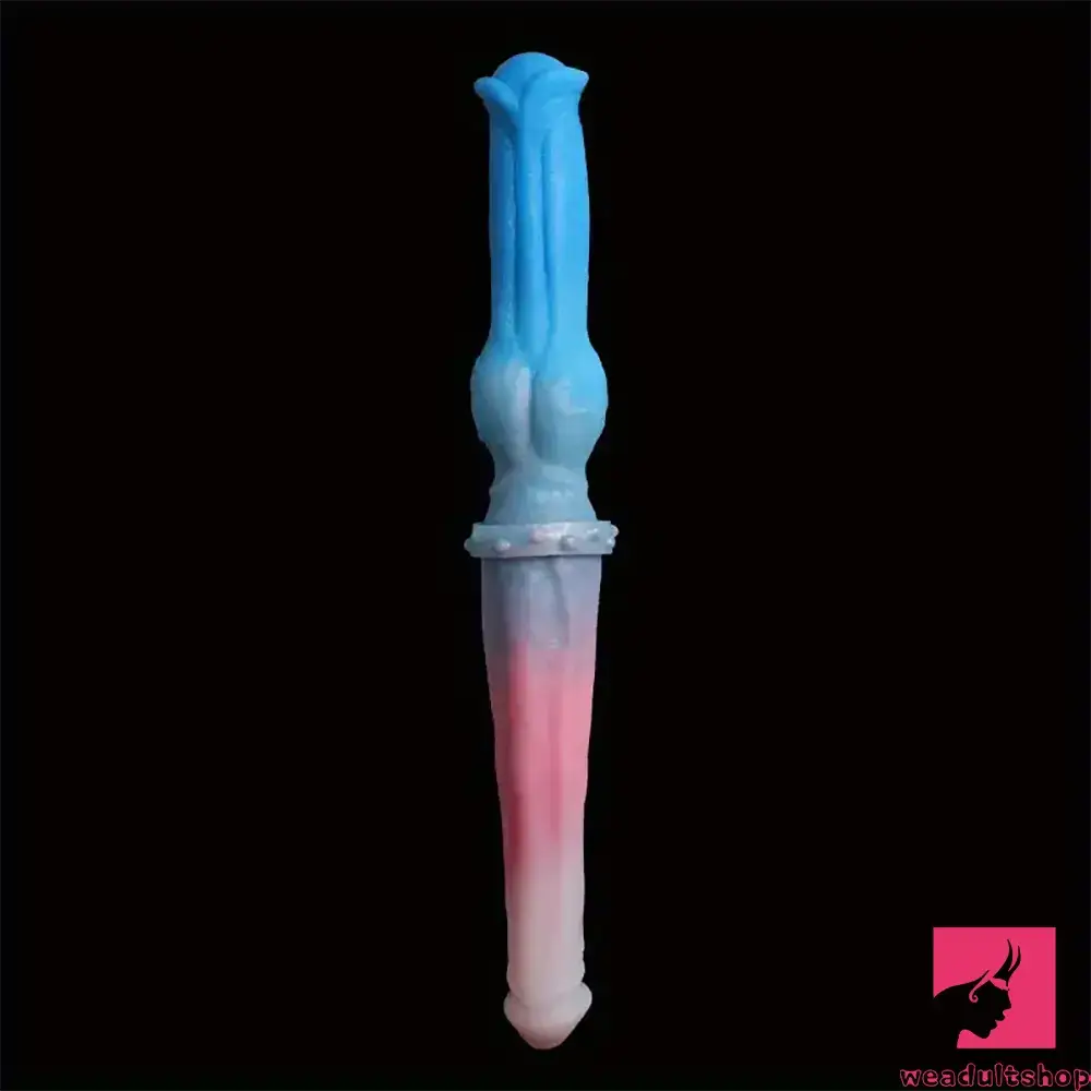 Tied dildo-15.7in Long Large Double Sided Liquid Silicone Dog Horse Real Dildo