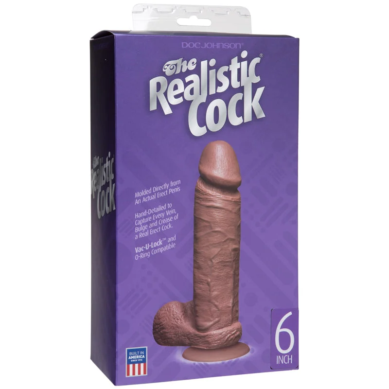 vibrating cock ring for better stamina-The Realistic C*ck 6"