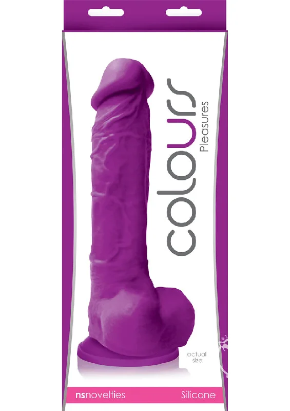 Portable Masturbator Device-Colours Pleasures Dong 8 Purple