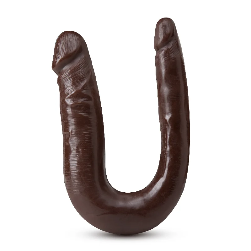 Odor-Free Masturbator Sleeve-Dr. Skin Mini Double Dong -  Chocolate