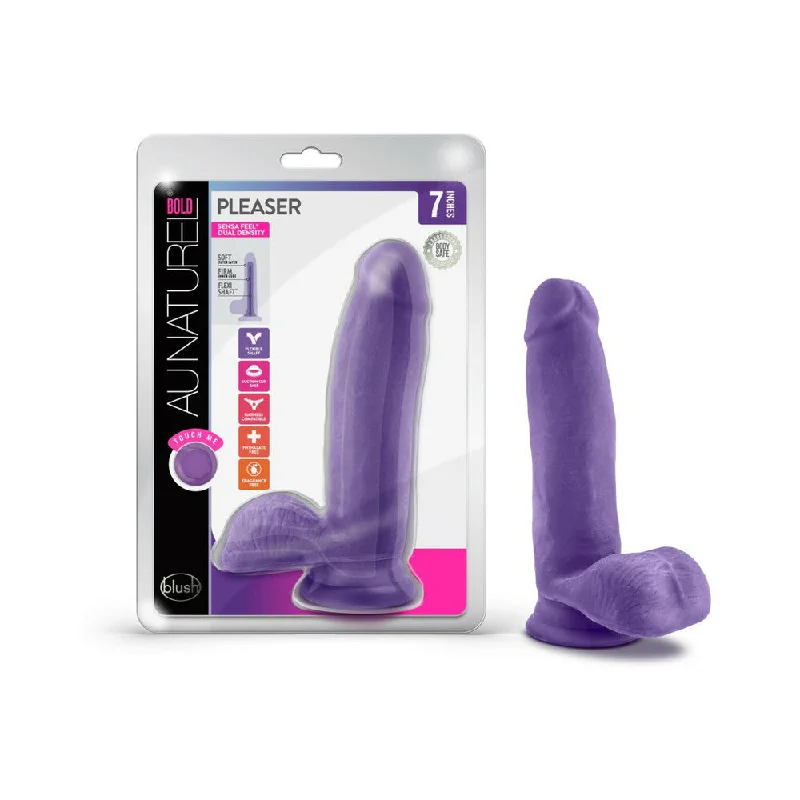 vibrating love egg for long-distance couples-Au Natural - Bold - Pleaser - 7in Purple