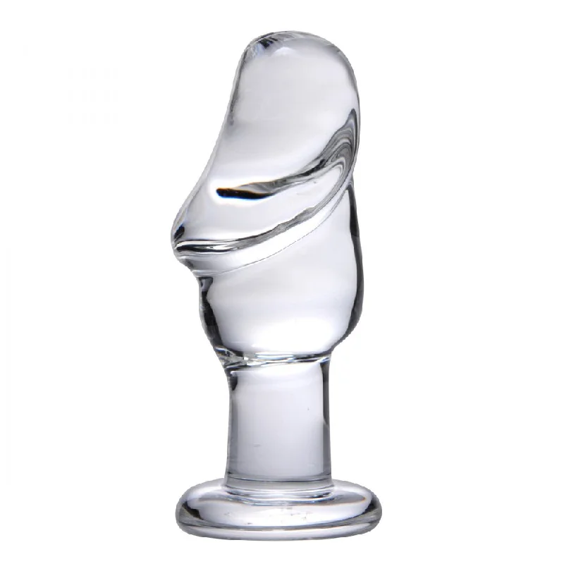 Sleek Masturbator Tool-Asvini Glass Butt Plug