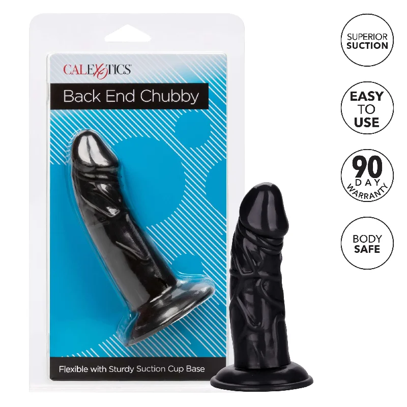 Realistic Masturbator Pack-Back End Chubby Black Realistic Dong