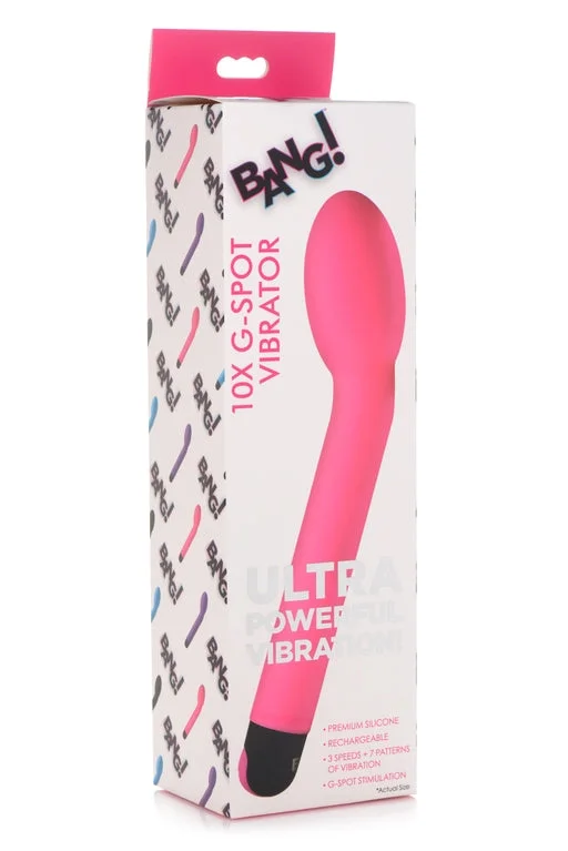 BANG 10X G SPOT RECHARGABLE VIBRATOR PINK