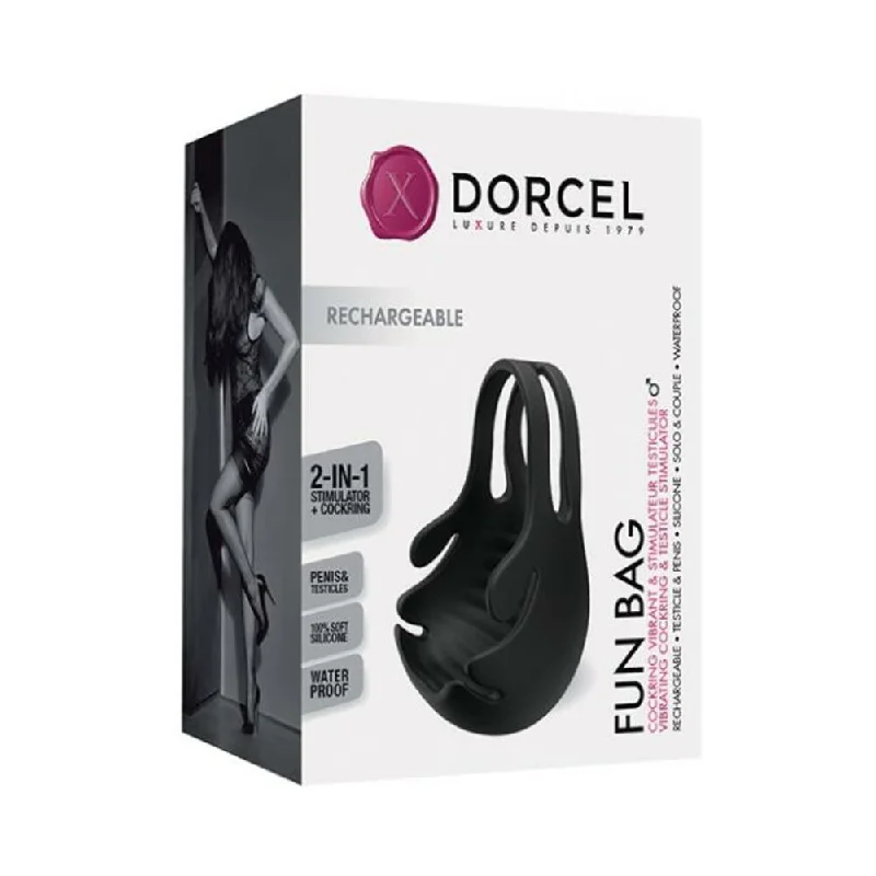 Dorcel Fun Bag Testicle Vibrator - Black