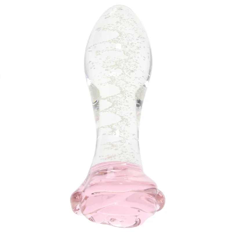 Travel-Size Masturbator Pack-Juicy Glass Glowing Rose Bud Plug