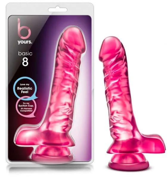 Easy Masturbator Design-B Yours Basic 8 Pink Magnum Dong Pink