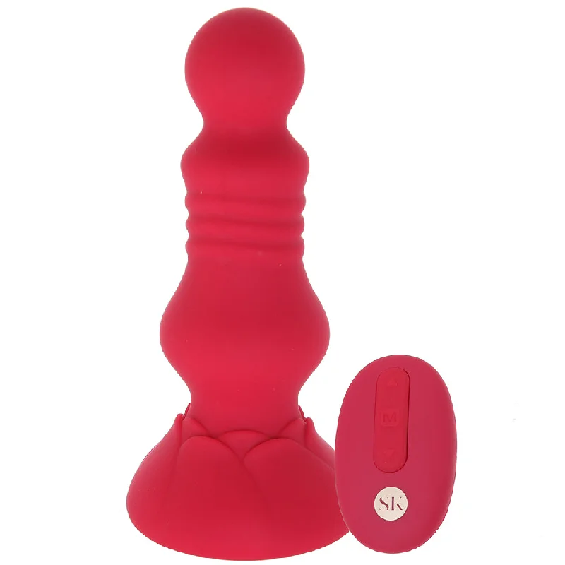 Vibration Masturbator Holder-Secret Kisses Floret Vibrating Butt Plug