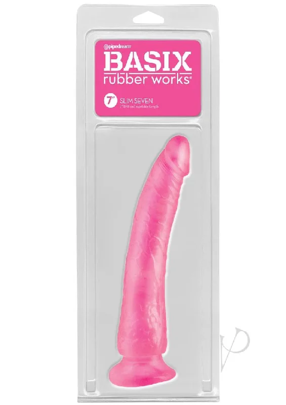 Realistic Masturbator Sleeve-Basix Slim 7 Dong Pink