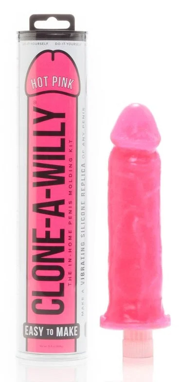 vibrating prostate massager for advanced users with custom settings-Clone-A-Willy Kit Vibrating - Hot Pink